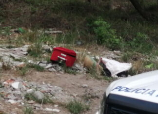 Dentro de una maleta dejan el cuerpo de una persona en la capital