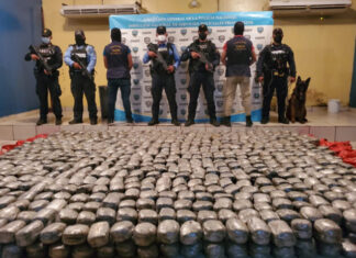 Un total de 2,453 paquetes de marihuana fueron decomisados en Choluteca