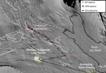 Descubren un gigantesco sistema de aguas subterráneas bajo el hielo antártico