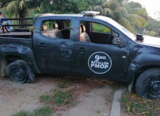 Policías rescatan a militares que fueron atacados por supuestos criminales en Corinto, Cortés