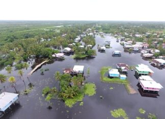 Un total de 16 comunidades y tres caseríos se encuentran afectados en La Mosquitia debido a las inundaciones