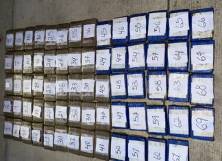 Detienen a cinco personas con 69 kilos de supuesta cocaína en Tela