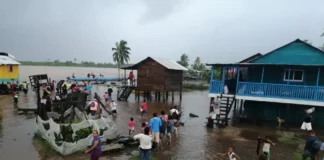 Varias comunidades de La Mosquitia están incomunicadas debido a las inundaciones
