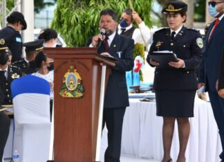 El Ministro Sabillón agradece a la presidenta Castro la devolución de facultades a la Policía Nacional
