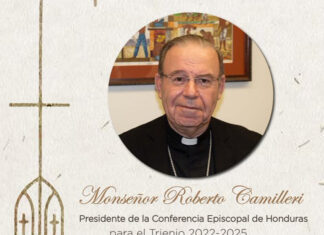 Monseñor Roberto Camilleri, es el nuevo presidente de la Conferencia Episcopal de Honduras