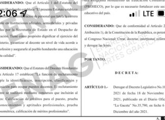 Publican derogación del decreto relacionado con los docentes Proheco