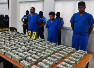 Nicaragua incauta cerca de un millón de dólares en frontera con Honduras