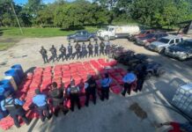 Honduras ha decomisado más de 12 toneladas de cocaína y marihuana este 2022