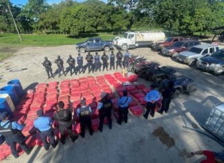 Honduras ha decomisado más de 12 toneladas de cocaína y marihuana este 2022