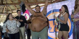 Hombre con barriga de 144 centímetros gana un concurso de gordos en Nicaragua