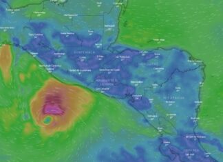 Honduras declara alertas amarilla y verde por la tormenta tropical Bonnie
