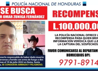 Policía Nacional ofrece L100,000 a quien identifique al presunto asesino de tres miembros de una familia