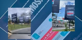 La AMDC censuró vallas publicitarias contratadas por el CNA, por estar ubicadas en lugar no autorizado, explica regidor