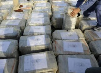 Incautan en Colombia más de 800 kilos de cocaína con destino a Centroamérica