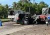 Cuatro muertos y dos heridos deja accidente entre camioneta y rastra en Puerto Cortés