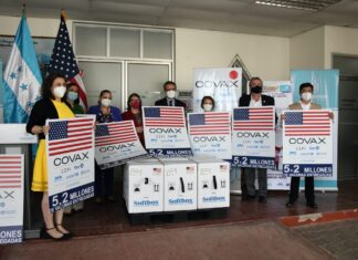EE. UU. dona a Honduras otras 346,320 dosis de vacunas Pfizer contra el Covid-19