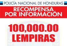 Policía de Honduras ofrece recompensa de 100,000 lempiras a quien brinde información sobre Angie Peña