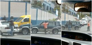 Conductores se enfrentan tras colisión vehicular en Comayagüela
