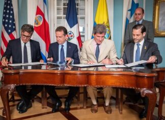 Estados Unidos, Costa Rica, República Dominicana y Panamá firman un entendimiento para cadena de suministros y crecimiento económico