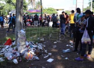 Denuncian condiciones insalubres de migrantes en la frontera sur de México
