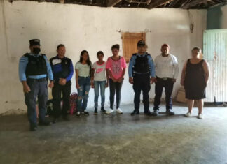 La Policía Nacional recupera a tres jovencitas reportadas como desaparecidas en Ocotepeque