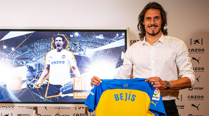 El Valencia confirma el fichaje de Edinson Cavani hasta 2024