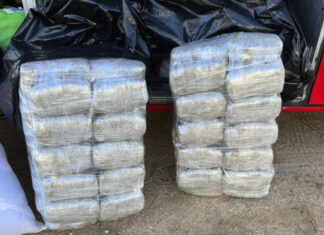 Decomisan 180 paquetes de marihuana en una unidad de transporte, en el Progreso, Yoro