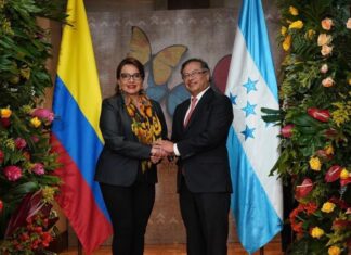 La presidenta Xiomara Castro se reunió con Alberto Fernández y Gustavo Petro