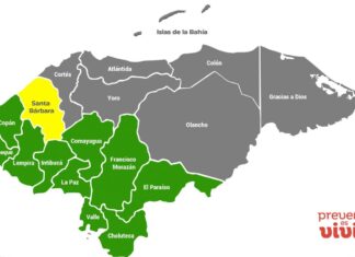 Extienden por 24 horas la alerta amarilla en Santa Bárbara y la alerta verde en otros diez departamentos del país