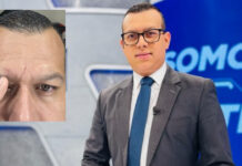 El periodista Alex Cáceres fue agredido por colectivos de Libre cuando daba cobertura a una protesta