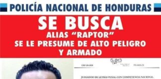 La Policía Nacional capturó al “Raptor” por quien ofrecían una recompensa de 100 mil Lempiras