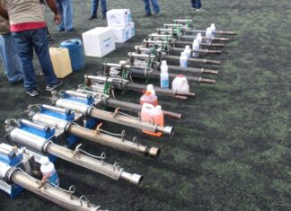 Las autoridades de Salud realizan un mega operativo contra el dengue en el Distrito Central