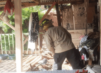 Una vivienda a punto de caerse y otras afectadas en colonia capitalina