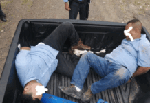 Con armas e indumentaria militar capturan a dos hombres que asaltaron varios negocios en Sabanagrande