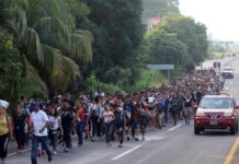Sale una caravana con 1.000 migrantes del sur de México, la séptima de agosto
