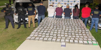 Detienen a seis personas en posesión de 225 paquetes droga en El Progreso, Yoro y en la aldea de Corinto, Cortés