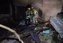 Incendio de cohetería en Copán deja cuatro viviendas quemadas en su totalidad