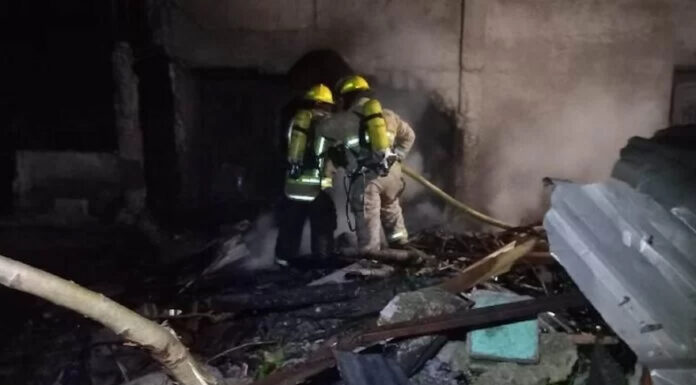 Incendio de cohetería en Copán deja cuatro viviendas quemadas en su totalidad