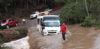 Lluvias mantienen incomunicados al menos nueve municipios del occidente del país
