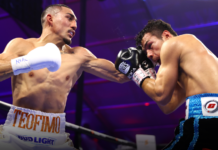 El boxeador hondureño Teófimo López derrotó por nocaut técnico al mexicano Pedro Campa, en su debut de peso superligero