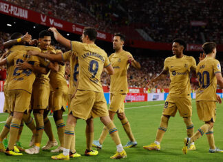 El Barcelona derrota 4-0 al Cádiz y es líder de la liga española