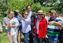 La presidenta Xiomara Castro recorre las zonas afectadas por las lluvias en el norte y occidente del país