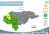 Santa Bárbara sigue en Alerta Amarilla y otros 12 departamentos en Verde