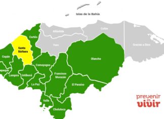Copeco extiende por 48 horas más la alerta amarilla y verde en Honduras por lluvias
