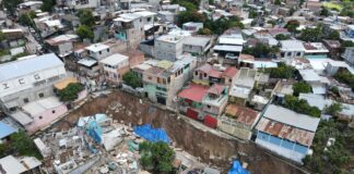 Declararan como zona de desastre la Colonia Guillén en la capital de Honduras por derrumbes