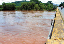 Alerta en el Valle de Sula por el crecimiento del caudal del río Ulúa