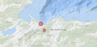 Se registra un sismo de magnitud preliminar de 4.9 en noroccidente de Honduras