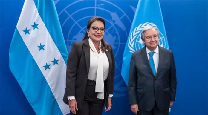 Presidenta Castro y la ONU acuerdan acelerar instalación de la CICIH en Honduras