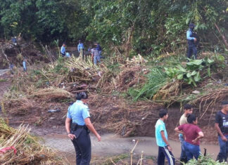 Hallan sin vida a familia que fue arrastrada por una quebrada en Yojoa, Cortés