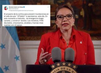 Xiomara Castro estará al frente para dar respuesta ante emergencia por inundaciones